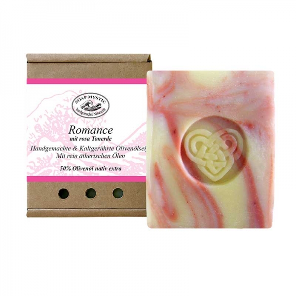 Natural Soap Romance with pink clay
