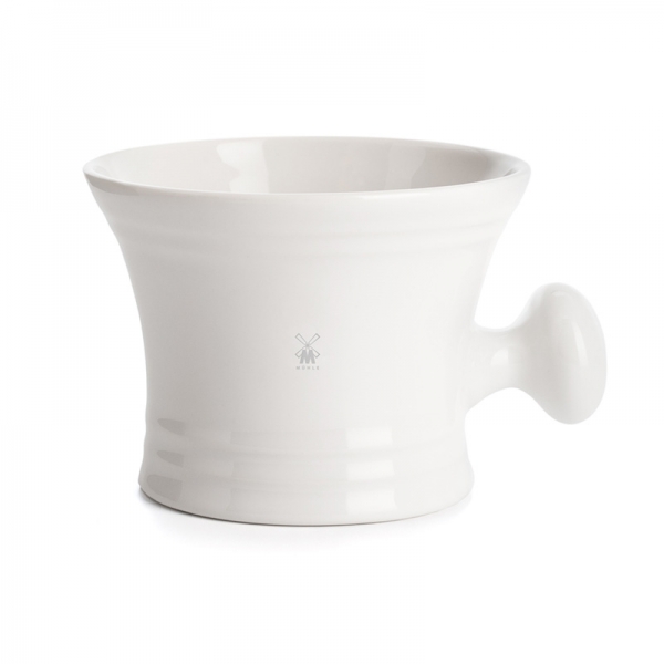 Shaving Mug, White Porcelain