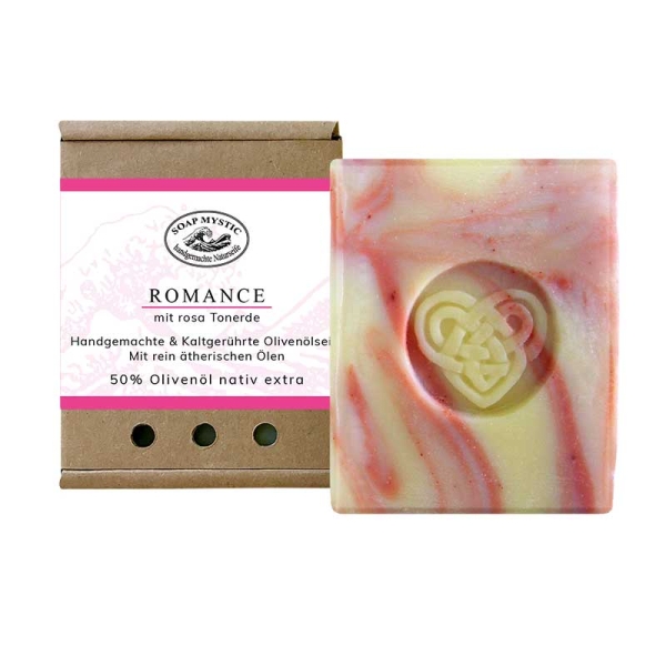 Natural Soap Romance with pink clay